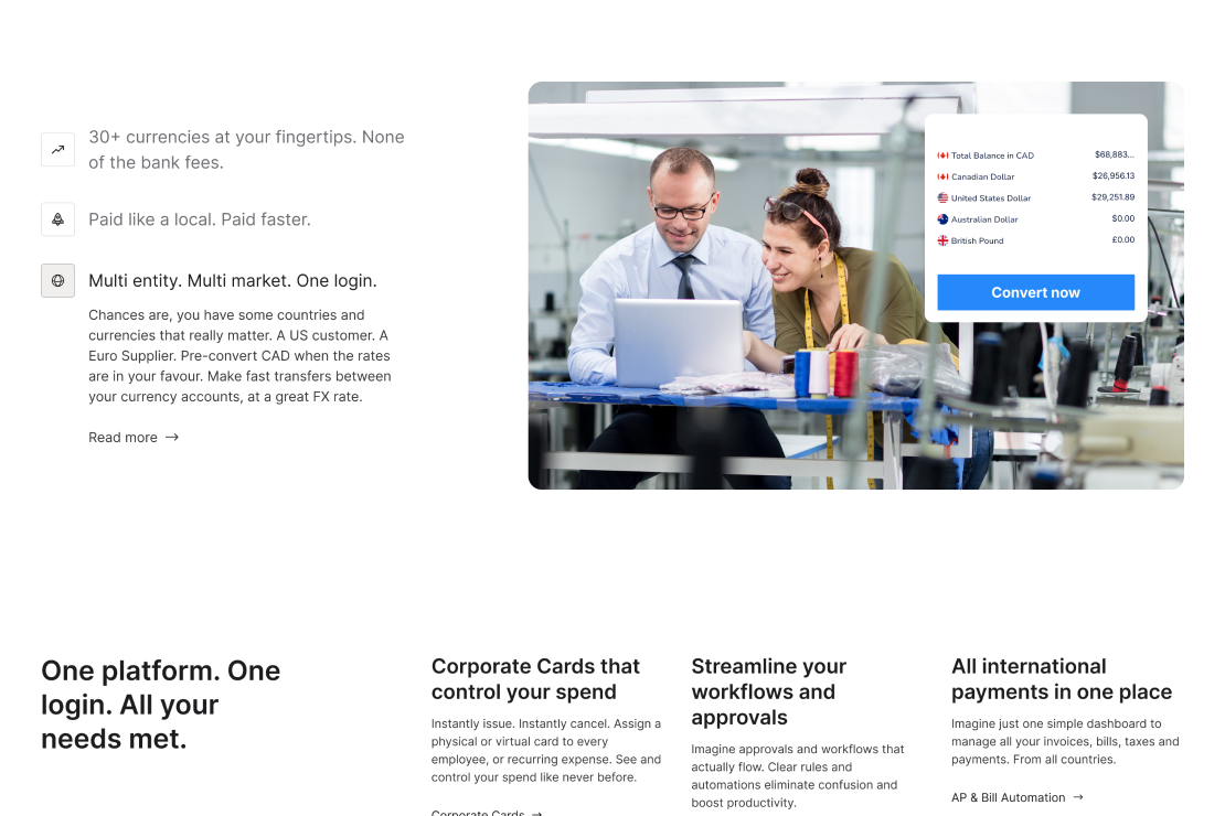One platform for business payments